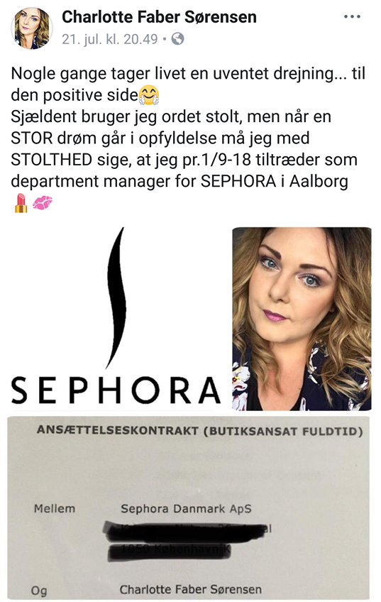 fremsætte sagtmodighed album Drømmejobbet hos Sephora - Makeup Artist Uddannelsen